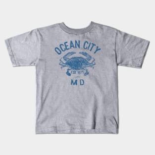 Ocean City, Maryland, Chesapeake Blue Crab Kids T-Shirt